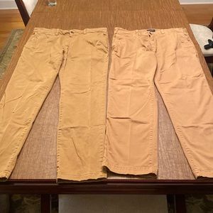 American Eagle khakis 2 pairs 36x32